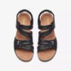 Kitly Ave flate sandaler i svart skinn for damer