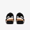 Kitly Gem flate sandaler i svart skinn for damer