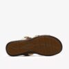 Kitly Pearl flate sandaler i champagnefarget skinn for damer