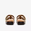 Kitly Pearl flate sandaler i champagnefarget skinn for damer