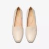 Krystine Lily loafer i kremfarget skinn for damer