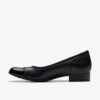Krystine May slip-on-sko i svart skinn for damer