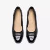 Krystine May slip-on-sko i svart skinn for damer