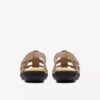 Laurieann Ivy flate sandaler i sandfarget skinn for damer
