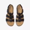 Laurieann Ivy flate sandaler i svart skinn for damer