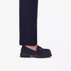 Lauryl Step loafers i marineblått semsket skinn for damer