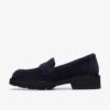 Lauryl Step loafers i marineblått semsket skinn for damer