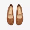 Livia Sky Tan Weave Bar-sko for damer