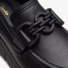 Loriini Izzy-Loafers i svart skinn for damer