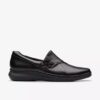 Lynell Slip – sorte slip-ons i skinn for damer