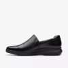 Lynell Slip – sorte slip-ons i skinn for damer