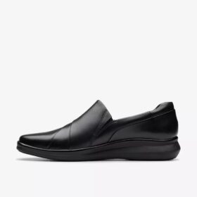 Lynell Slip – sorte slip-ons i skinn for damer