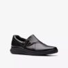 Lynell Slip – sorte slip-ons i skinn for damer