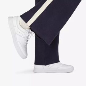 Makea Court hvite skinnsneakers for kvinner