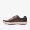 Mapstone Lace-sneakers i mahognyfarget skinn for menn