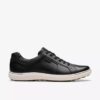 Mapstone Lace-sneakers i svart skinn for menn