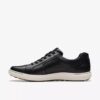 Mapstone Lace-sneakers i svart skinn for menn