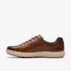 Mapstone Lace-sneakers i tan-farget skinn for menn