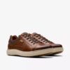 Mapstone Lace-sneakers i tan-farget skinn for menn