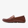Markman Plain mørkbrun skinn-moccasin-Loafer for menn