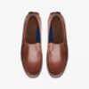 Markman Plain mørkbrun skinn-moccasin-Loafer for menn