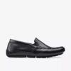 Markman Plain sorte skinnloafers for menn