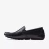 Markman Plain sorte skinnloafers for menn