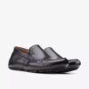 Markman Plain sorte skinnloafers for menn