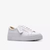 Mayhill Gåsko hvite skinnsneakers for kvinner