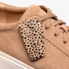 Mayhill Gåsko-sneakers for kvinner i beige semsket skinn
