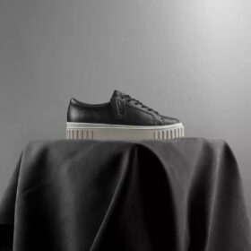 Mayhill Walk-sneakers i svart skinn for kvinner