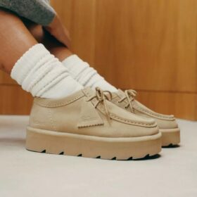 Meare Walla for kvinner. Wallabees i lønn-semsket skinn