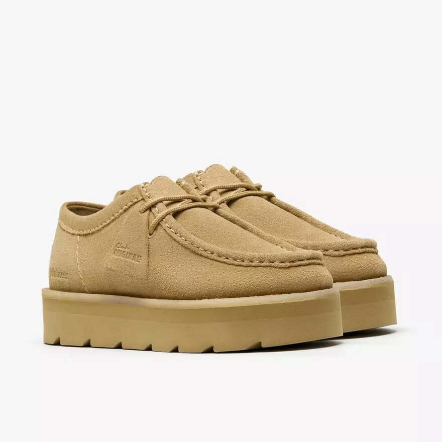Meare Walla for kvinner. Wallabees i lønn-semsket skinn Meare Walla for kvinner. Wallabees i lønn-semsket skinn