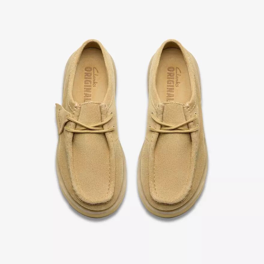 Meare Walla for kvinner. Wallabees i lønn-semsket skinn Meare Walla for kvinner. Wallabees i lønn-semsket skinn
