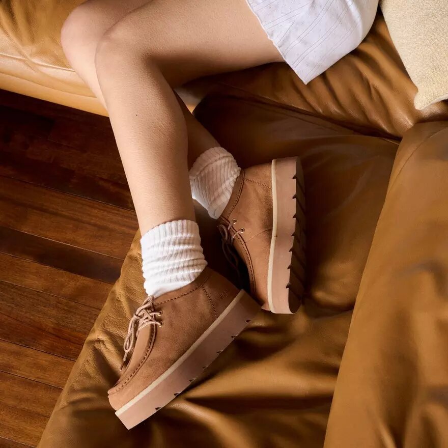 Meare Walla Mid Tan Suede Wallabees for kvinner Meare Walla Mid Tan Suede Wallabees for kvinner