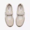 Meridor Jane Mary Janes i offwhite ruskind for damer