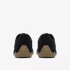 Meridor Lo-sneakers for kvinner i svart semsket skinn