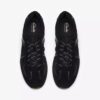 Meridor Lo-sneakers for kvinner i svart semsket skinn