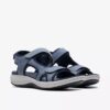 Mira Bay-rem-sandaler for kvinner i denimblått med remmer og Cloudsteppers™-teknologi