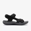 Mira Bay svarte Cloudsteppers™-rem-sandaler for damer
