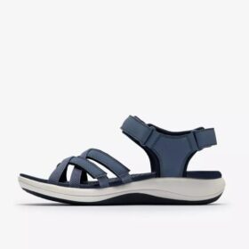 Mira Shore marineblå Rem-sandaler for kvinner