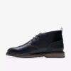 Monahan Chukka boots for men in black, smooth leather