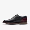 Monahan Plain Black Leather Oxford Sko for men | Clark’s