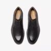 Monahan Plain Black Leather Oxford Sko for men | Clark’s
