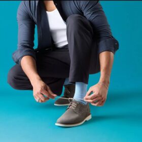 Monahan Plain Stone Nubuck Oxfords for men