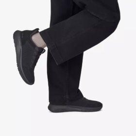 Motion Trek Lt svarte strikkede herresneakers