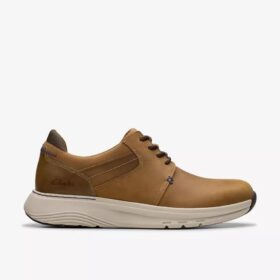 Motion Trek Pt mørkbrun skinnsneaker for menn