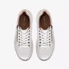 Nalle Lace hvite skinnsneakers for damer