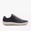 Nalle Lace marineblå nubuck-Sneakers for damer