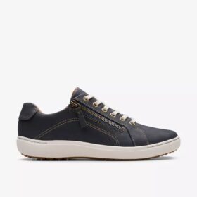 Nalle Lace marineblå nubuck-Sneakers for damer
